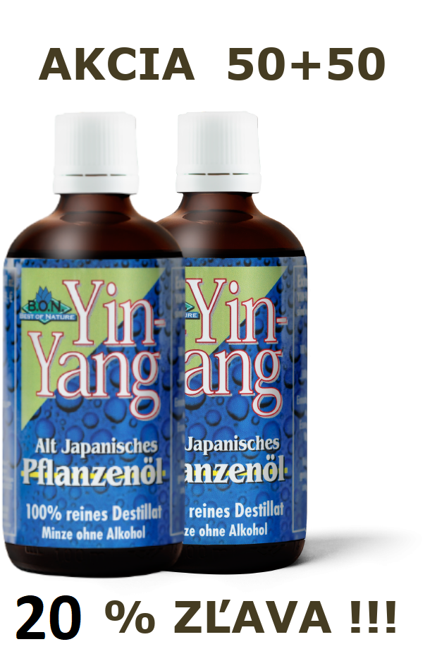 2 x Yin-Yang starojap. rastlinný olej  50ml s 20% zľavou